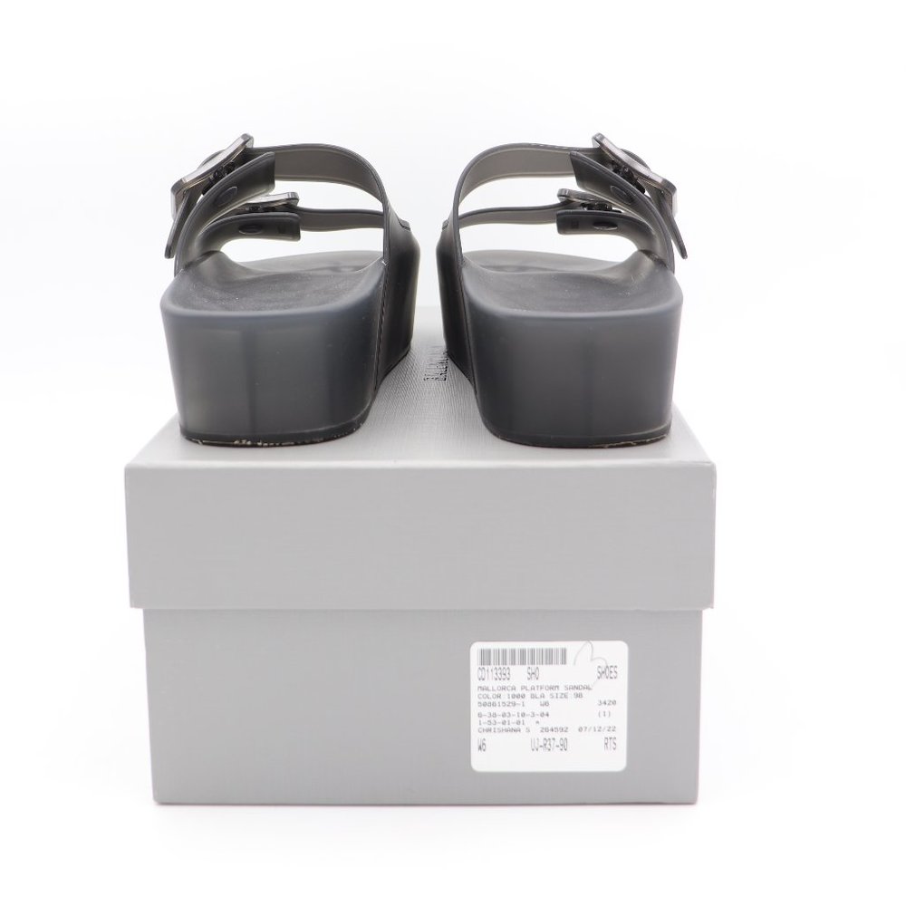 NIB Balenciaga Mallorca Platform Buckle Platform Sandals - Picture 15 of 16